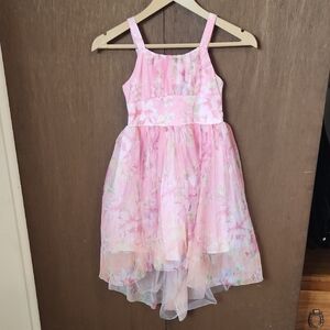 Zenzi Pink Floral Kids Dress